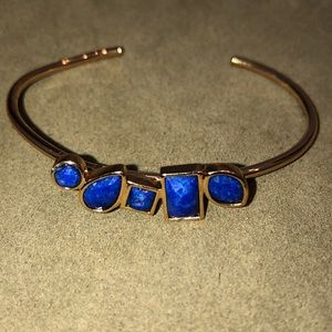 Marcia Moran faceted blue stone cuff